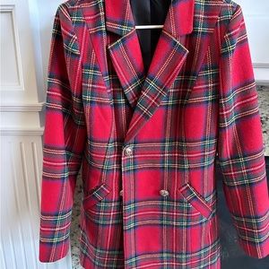Size 8 Venus red plaid blazer